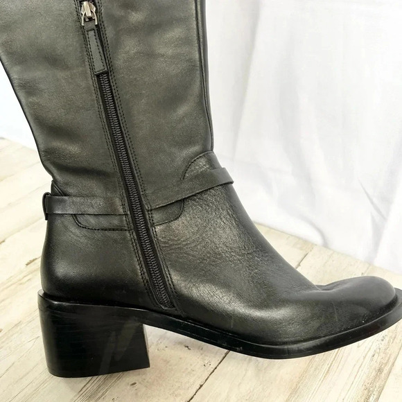 Linea Paolo Kamile Knee High Riding Boot in Black Size 9 - Picture 9 of 15